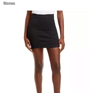 Black Modern Femme Denim Free People Skirt